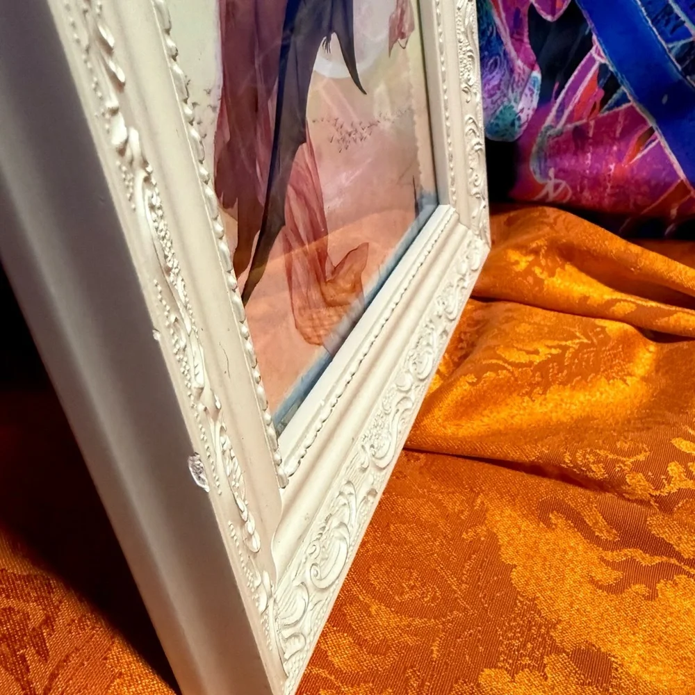 Moonlit Dreams Gabriel Ferrier Framed Art Witch Bat Moon Pagan Mythology Magic